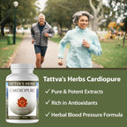 Tattva's Herbs Cardiopure - Ayurvedic Herbal Supplement with Ashwagandha, Rauwolfia, and Arjuna - 240 Veggie Capsules