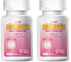 HealthA2Z® Bismuto | Subsalicilato de Bismuto 262 mg | Alivio Multisintomático | 50 Comprimidos Masticables