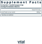 Vital Nutrients Inositol en Polvo - Myo-Inositol 3800mg - Suplemento Vegano