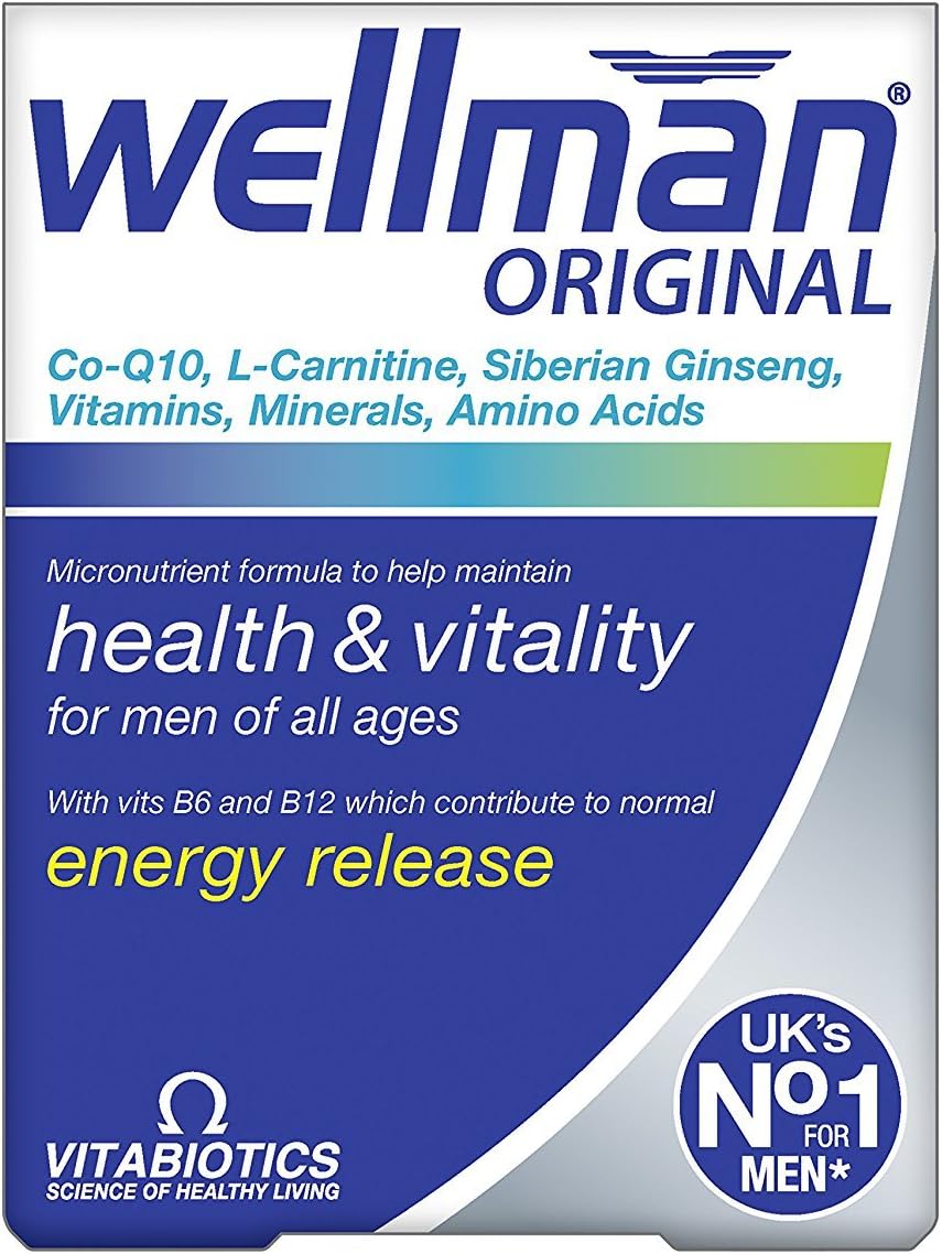 Vitabiotics Wellman Original - 30 Capsules (Pack de 4)