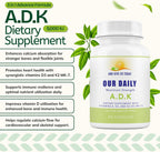 Daily Vites ADK Complemento de Vitaminas A, D3 y K2 (MK-7) – 90 Cápsulas