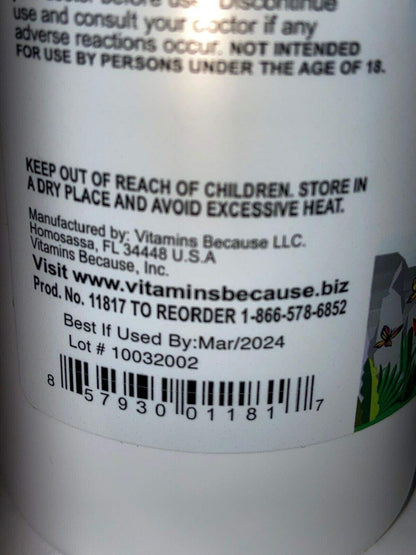 Berberina Pura y de Alta Potencia; 1000mg por Dosis; 180 Cápsulas – Image 5