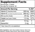 Visual Advantage® Macular Support Chewables – AREDS2 – 180 Comprimidos Masticables Sabor Tropical
