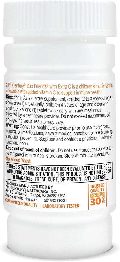 21st Century Zoo Friends con Extra C – Vitamina A: Contribuye al mantenimiento de la visión normal y al – Image 8