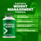 (5 Pack) Metabolic Burn Pro Cápsulas – Fórmula Avanzada Suplemento para Apoyo a la Salud (300 Cápsulas)