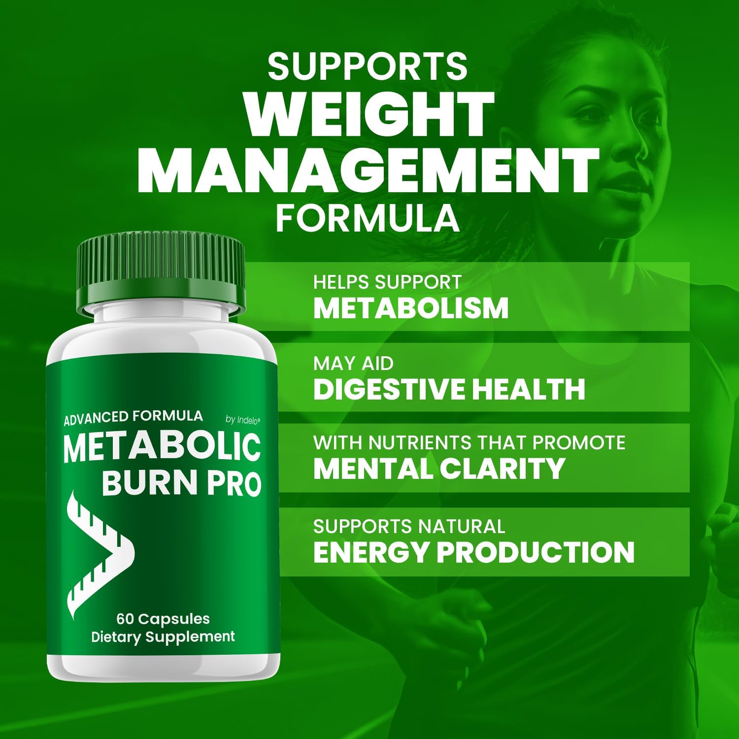 (5 Pack) Metabolic Burn Pro Cápsulas – Fórmula Avanzada Suplemento para Apoyo a la Salud (300 Cápsulas)