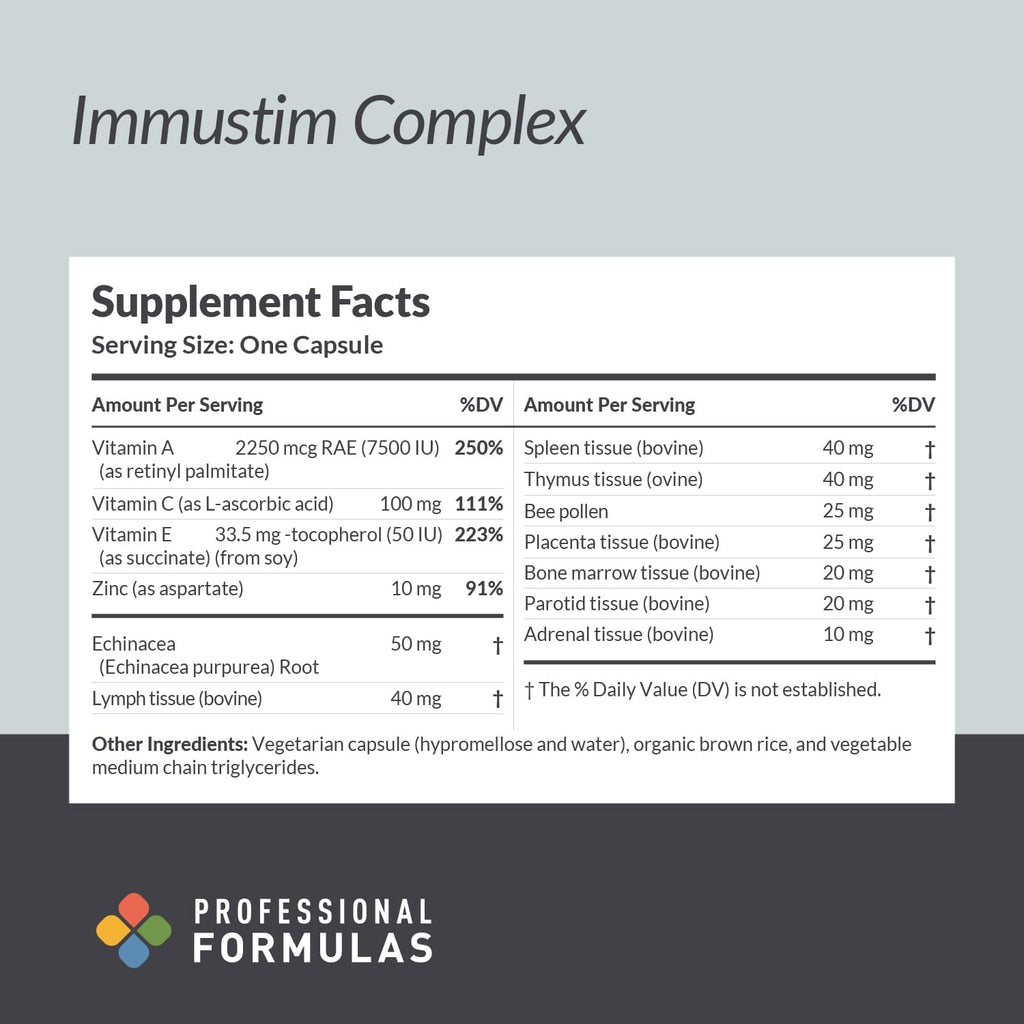 Prof. Fórmulas de Salud Complementarias Immustim Complex 180c