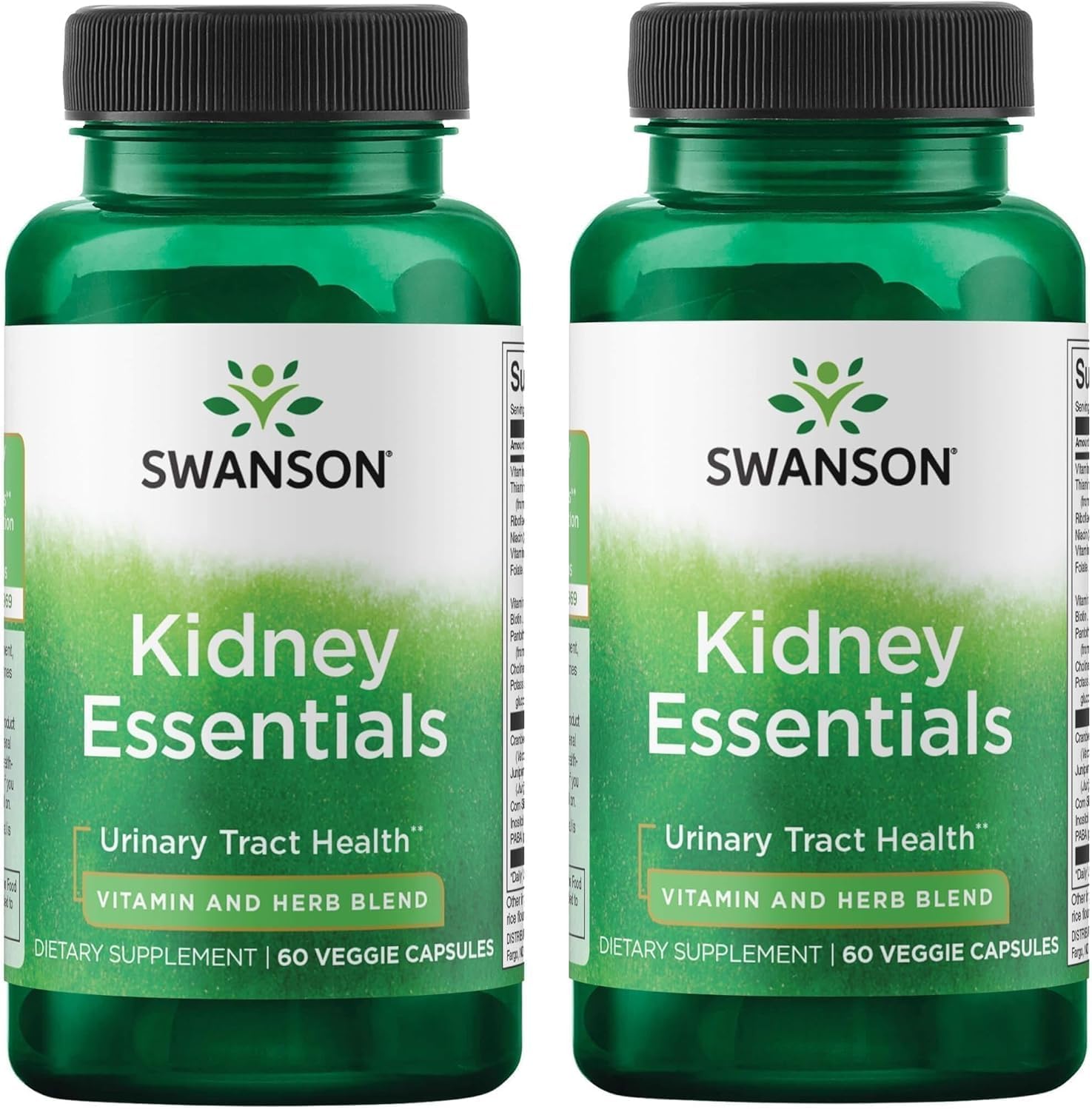 Swanson Kidney Essentials 60 Cápsulas Vegetales (2 Unidades)