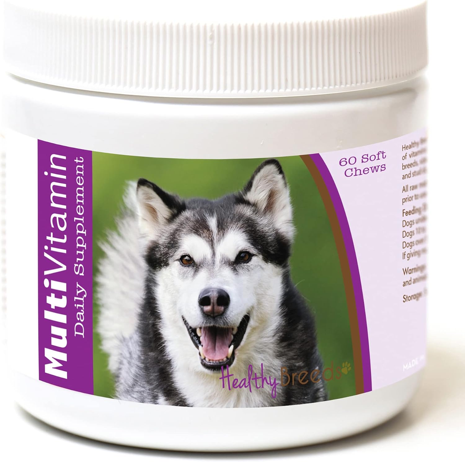 Healthy Breeds Multivitamínico para Perros Alaskan Malamute - 60 Soft Chews