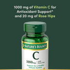 Nature's Bounty Vitamina C + Escaramujo, 1000 mg, 100 Comprimidos