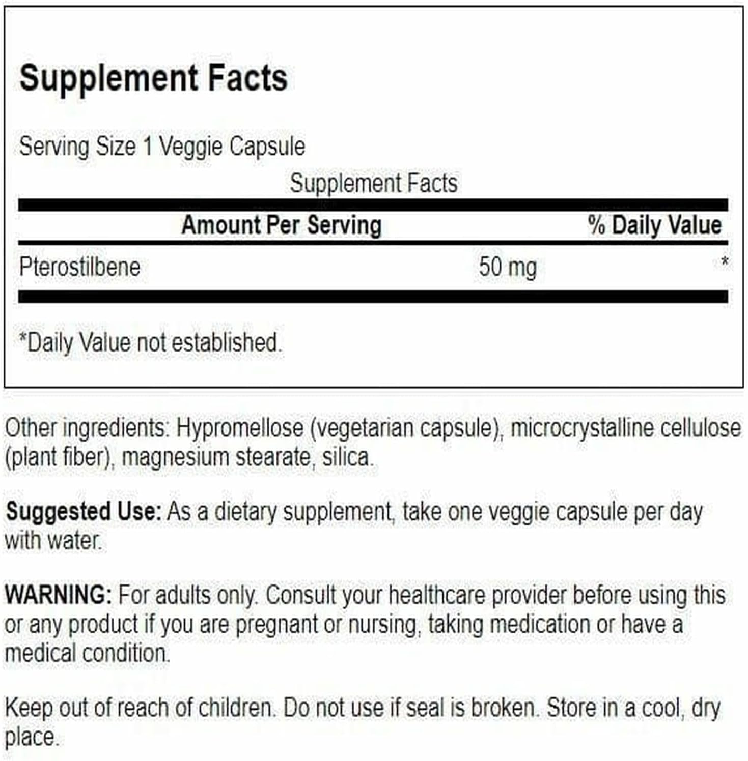 Swanson Pterostilbene 5 mg, 30 Cápsulas Veganas