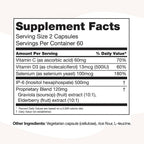 PURE Immune6 - Suplemento Inmunológico con IP6, Selenio, Vitamina C y D3 - 120 Cápsulas