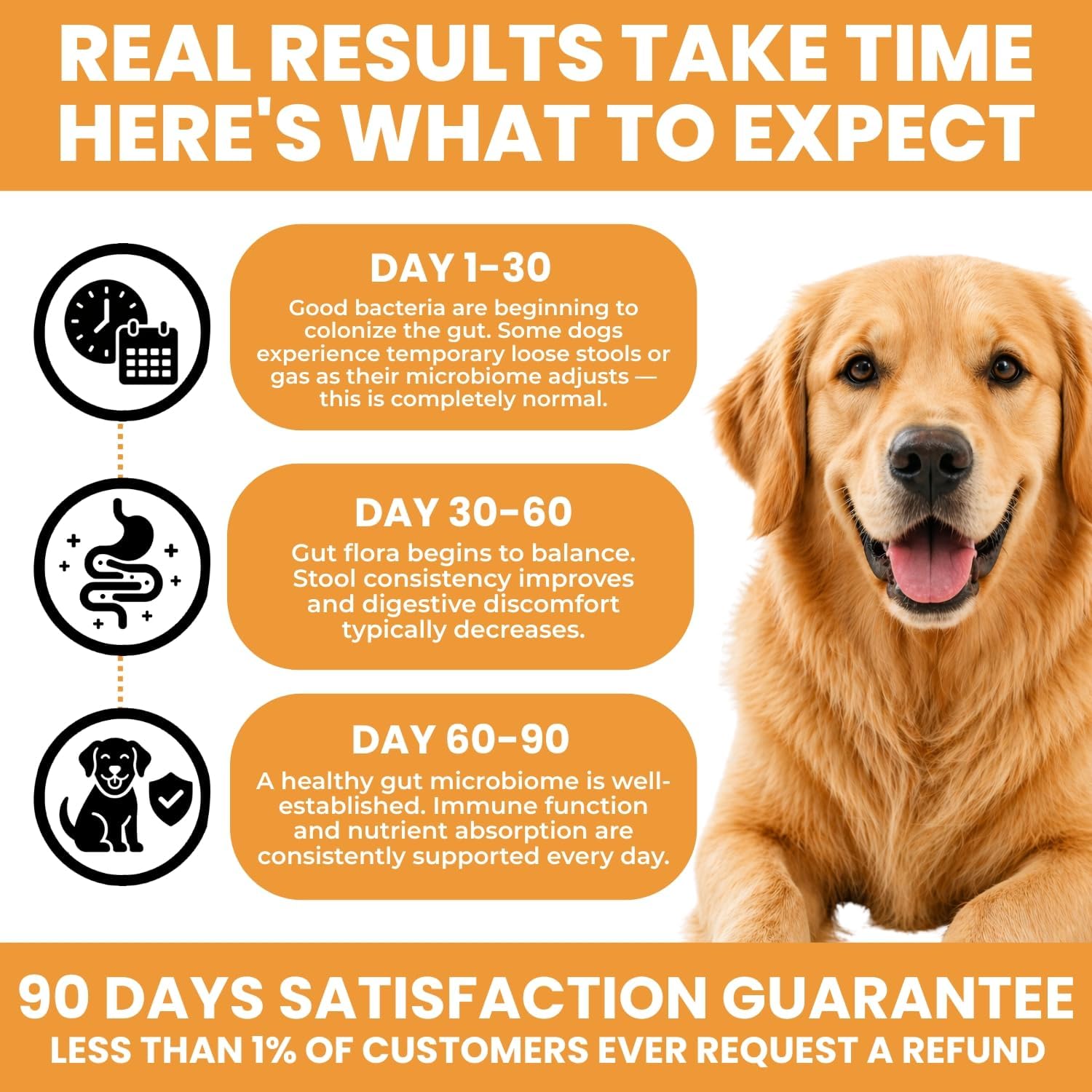 Probióticos para Perros - Bacillus Coagulans & Fibra Prebiótica - Masticables Digestivos y de Apoyo Inmunitario - Sabor a Pato - 90 Unidades