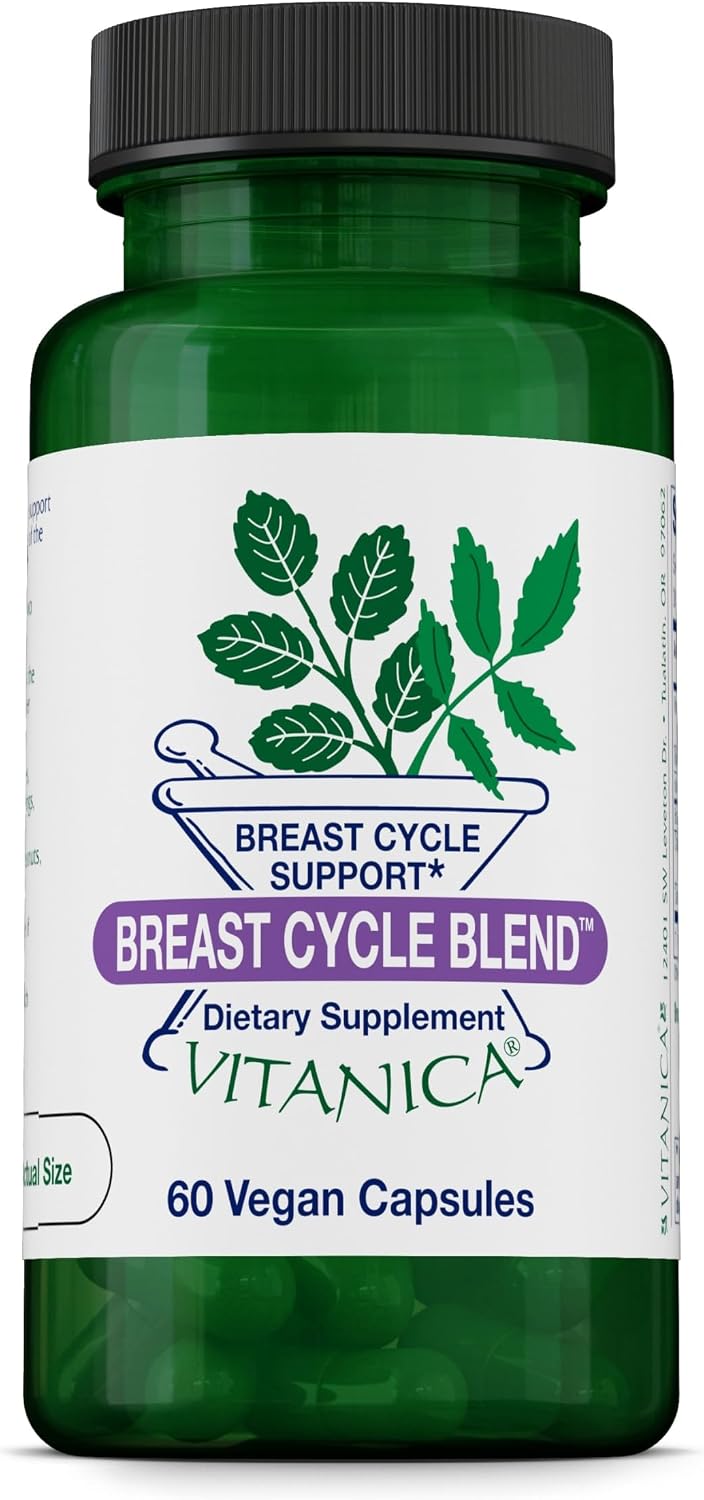 Vitanica Breast Cycle Blend - Suplemento para el Ciclo Femenino - 60 Cápsulas