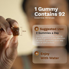 Black Girl Vitamins Gomitas Irish Sea Moss - 92 Minerales - Vegano, Sin Gluten, Halal (Arándanos Mixtos, 30 Días)