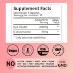RUNICA Myo-Inositol y D-Chiro Inositol (Proporción 40:1) - 240 Cápsulas, Pack para 60 Días