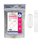 Cápsulas de gelatina vacías Tamaño 0 - Transparentes - 1000 uds - Kosher y Halal
