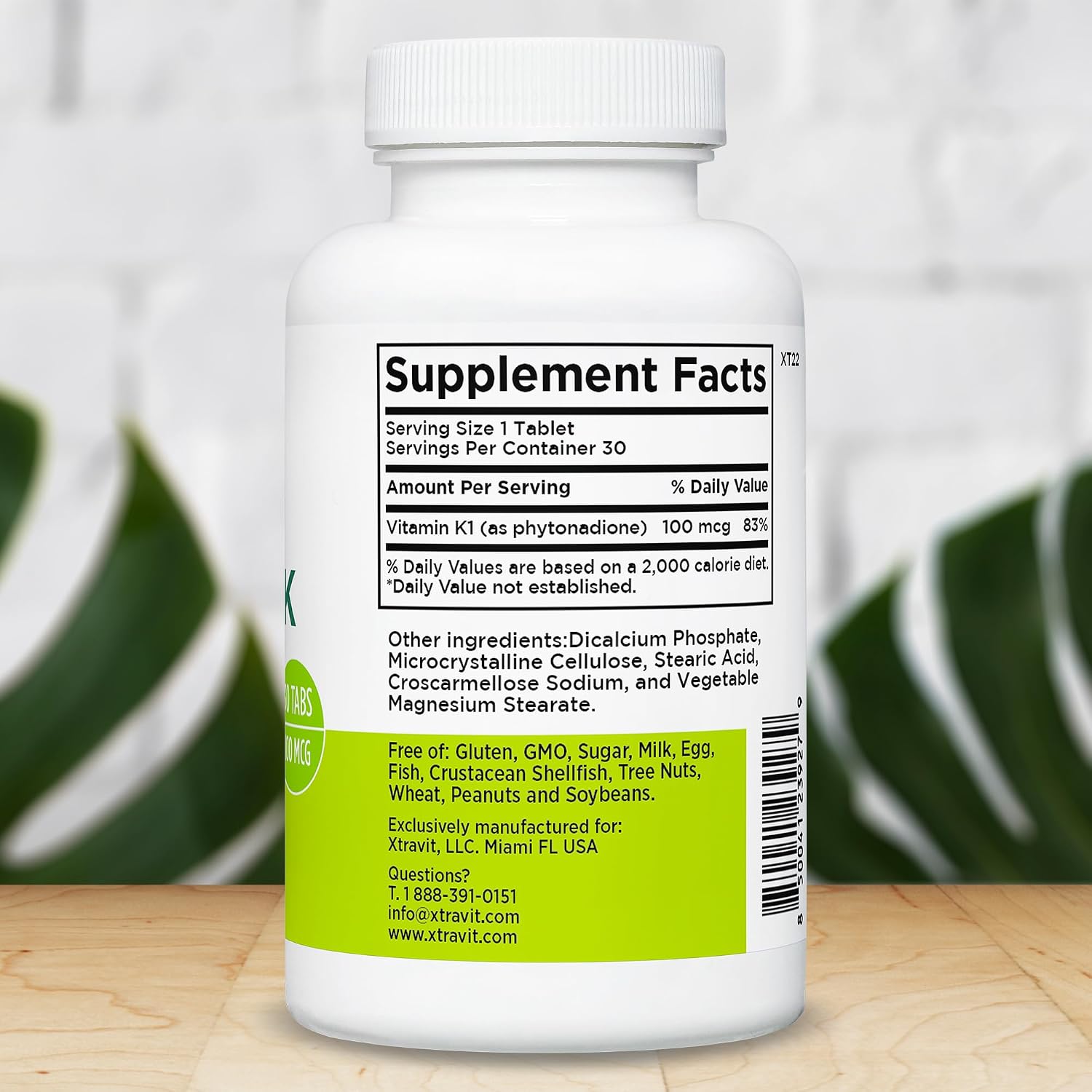 Xtravit Vitamina K1 100 mcg - 30 Comprimidos