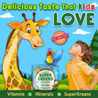 Infusions Super Green Gummies para Niños - 180 gominolas (pack de 2)