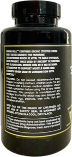 Healthy 'N Fit Raging Bull Mega Orchic - 120 Cápsulas (40 Días) Glándula Testicular Cruda Premium, Apoyo Natural para la Testosterona