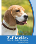 Healthy Breeds Beagle Z-Flex Max – Snacks blandos para articulaciones y cadera (170 unidades)