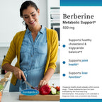 EuroMedica Berberina 500 mg - Suplemento para la Salud Metabólica, 60 Cápsulas Veganas