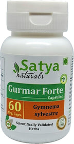 Gurmar Forte Cápsulas 500 mg - Extracto de Gymnema Sylvestre - 60 cápsulas vegetales (Pack de 4)