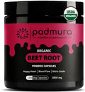 PADMURA Cápsulas de Remolacha Ecológica 1800mg - 120 Cápsulas Veganas