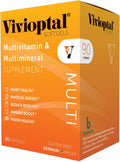 Vivioptal Multi, 90 Cápsulas Blandas, Multivitamínico y Multimineral, Sin Gluten, Fórmula Alemana