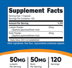 Nutricost Luteolina con Rutina Complex 100mg (50mg Luteolina, 50mg Rutina) 120 Cápsulas - Vegano, No Transgénico, Sin Gluten