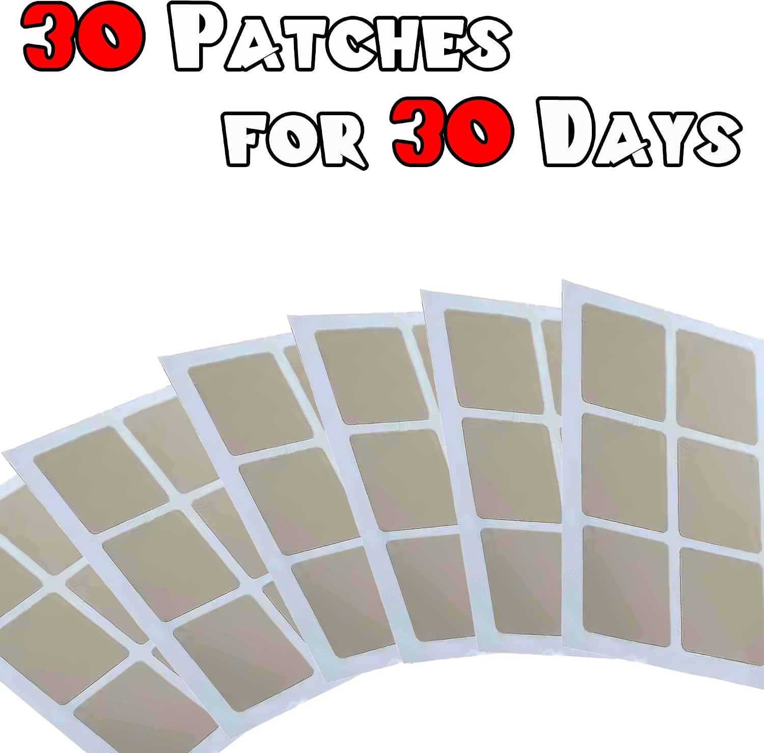 Focus Patch - Parches de Apoyo a la Función Cerebral con Vitaminas D3, A, B9, B1, B2, B3, B6, B7 (Biotina), Citrato de Zinc y B12 - 30 Parches - Vegano y Resistente al Agua