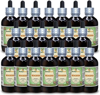 Hoodia (Hoodia Gordonii) Glycerite, Extracto Líquido Sin Alcohol (Marca: HerbalTerra) 20x120 ml – Image 1