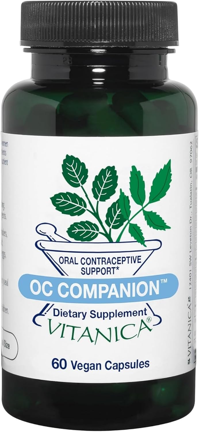 Vitanica OC Companion – Apoyo Nutricional para Anticonceptivos Orales, 60 Cápsulas Veganas