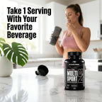 NutraBio MultiSport para Mujeres - Multivitamínico Completo con 33 Vitaminas y Minerales