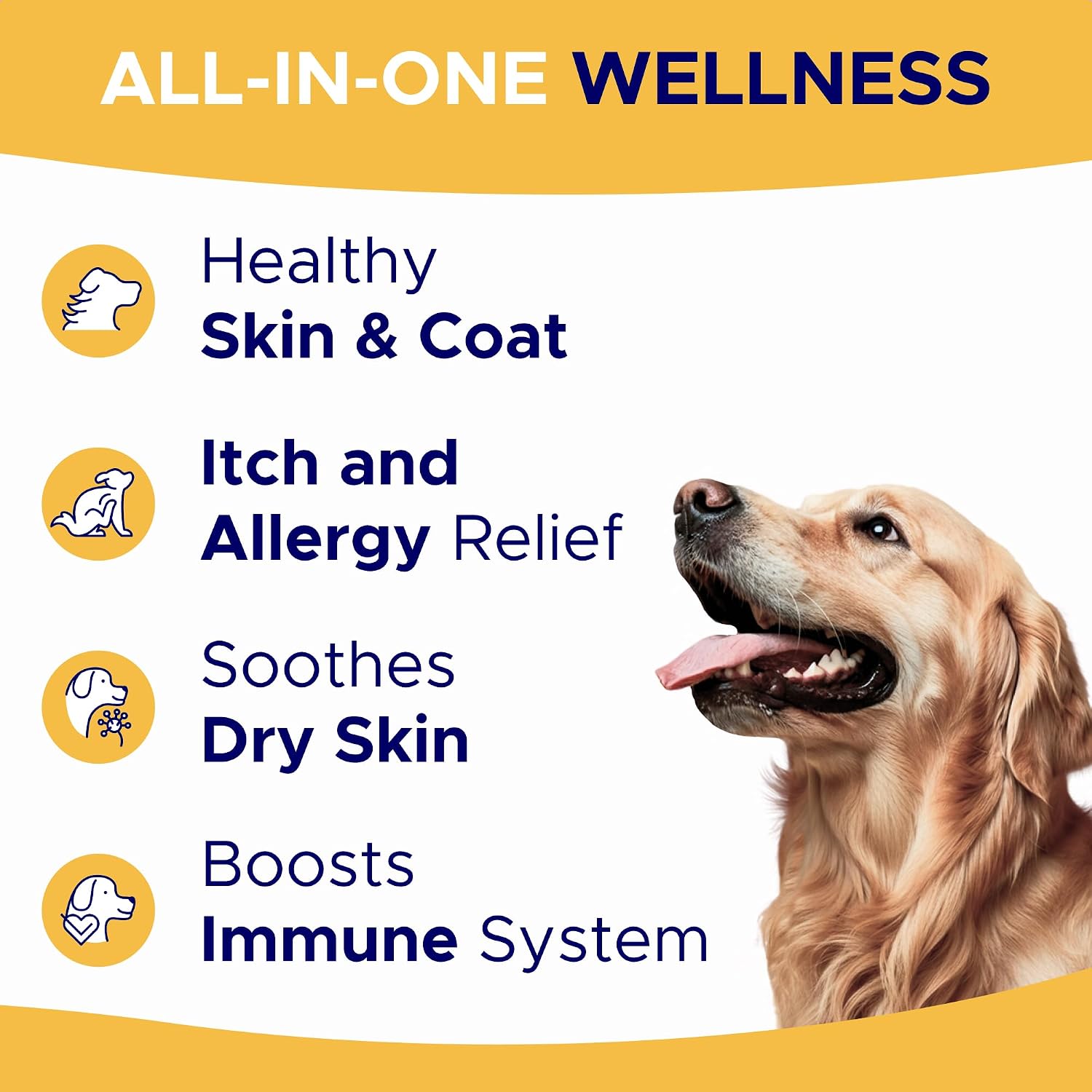 GOODGROWLIES Omega 3 Aceite de Pescado para Perros (180 Snacks Masticables)