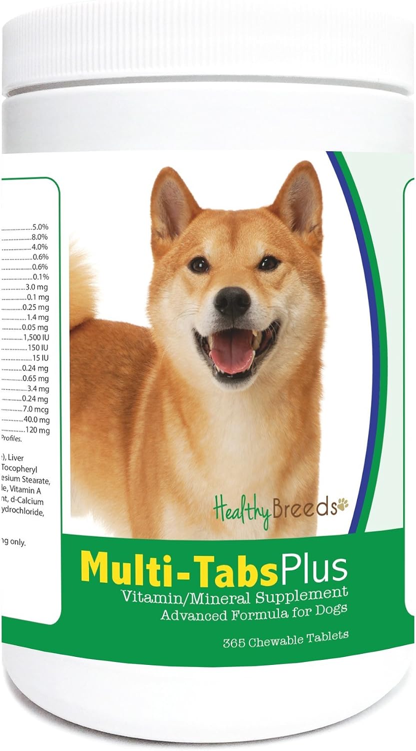 Healthy Breeds Shiba Inu Multi-Tabs Plus Comprimidos Masticables para Perros (365 uds)