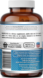 L-Triptófano 500 mg Suplemento Alimenticio - 120 Cápsulas - Amazing Formulas