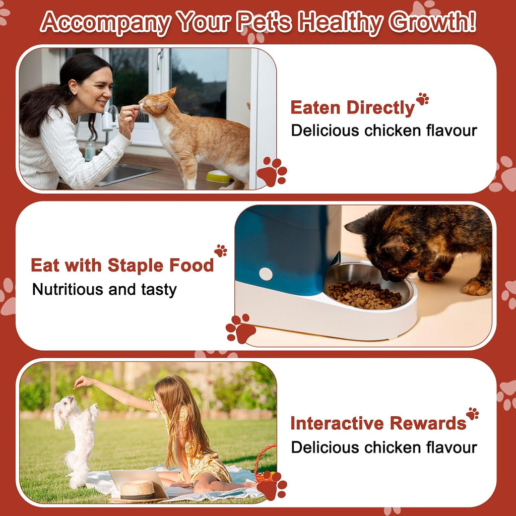 PICPOW Multivitamínico masticable para perros con glucosamina, condroitina, enzimas digestivas y probióticos, 120 comprimidos