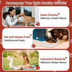 PICPOW Multivitamínico masticable para perros con glucosamina, condroitina, enzimas digestivas y probióticos, 120 comprimidos