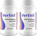 Vertisil Suplemento para Ayudar a Combatir el Vértigo - 120 Cápsulas (2 Envases)