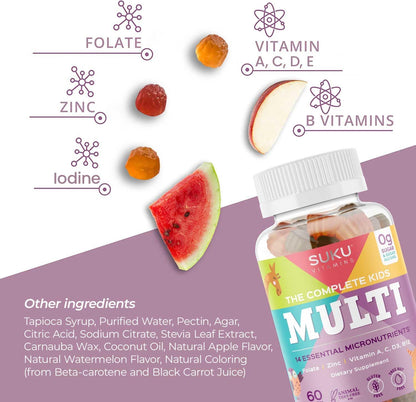 SUKU Gominolas Multivitamínicas para Niños - – Vitamina A: Contribuye al mantenimiento de la visión normal, al – Image 5