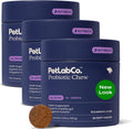 PetLab Co. Probióticos para Perros, Apoyo Digestivo y Alergias Estacionales - Sabor Salmón - 30 Masticables (Pack de 3)