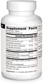 Source Naturals Feverfew Extract - Dietary Supplement with Magnesium, Calcium and Vitamin C - 100 Tablets