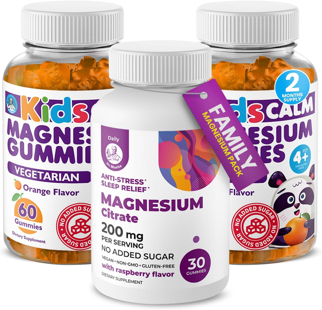 DR. MORITZ Gominolas de Magnesio y Multivitamínicas para Niños (240 Gominolas)