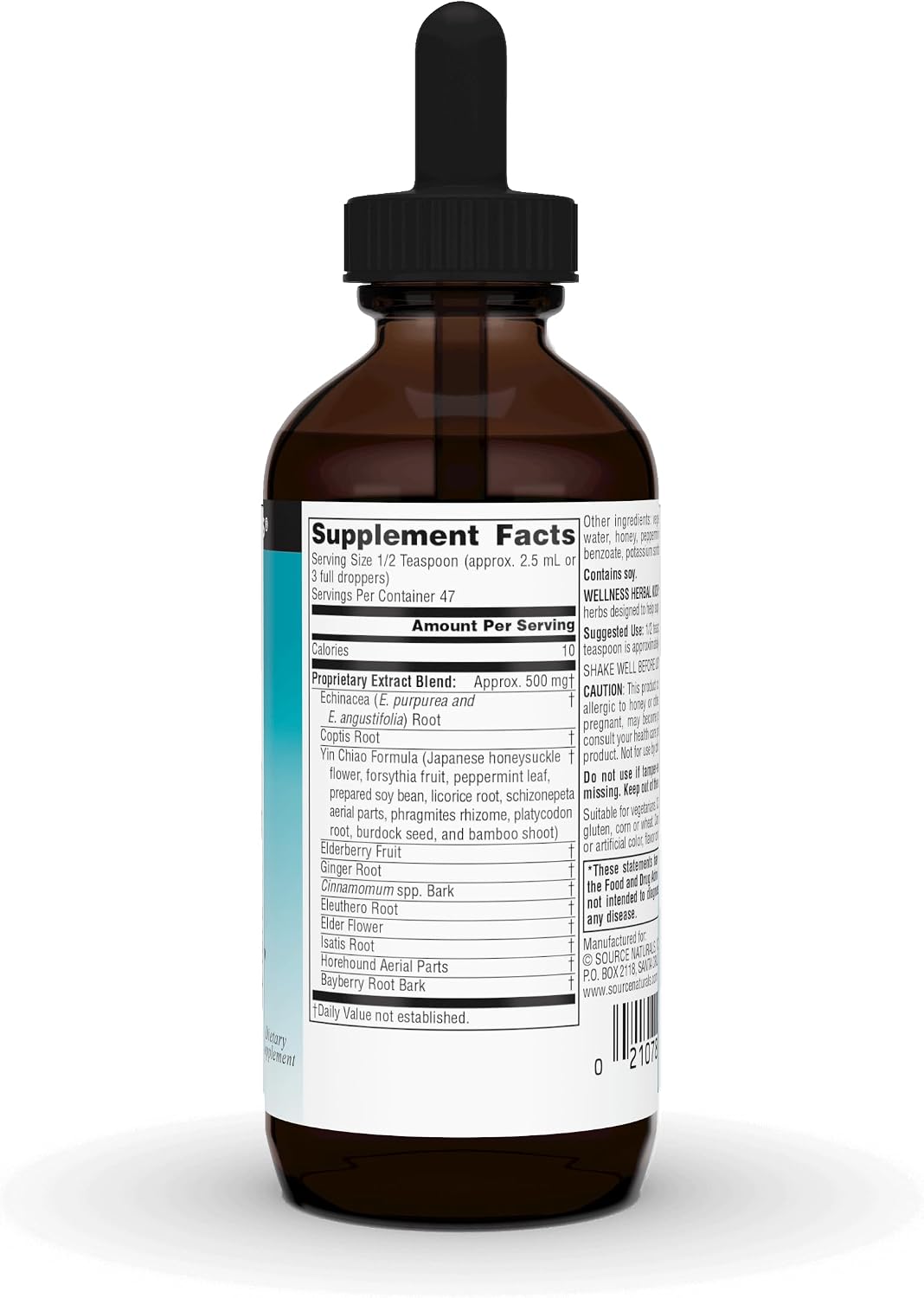 Source Naturals Wellness Herbal Kids Fórmula Líquida – Apoyo Inmunitario – 118 ml