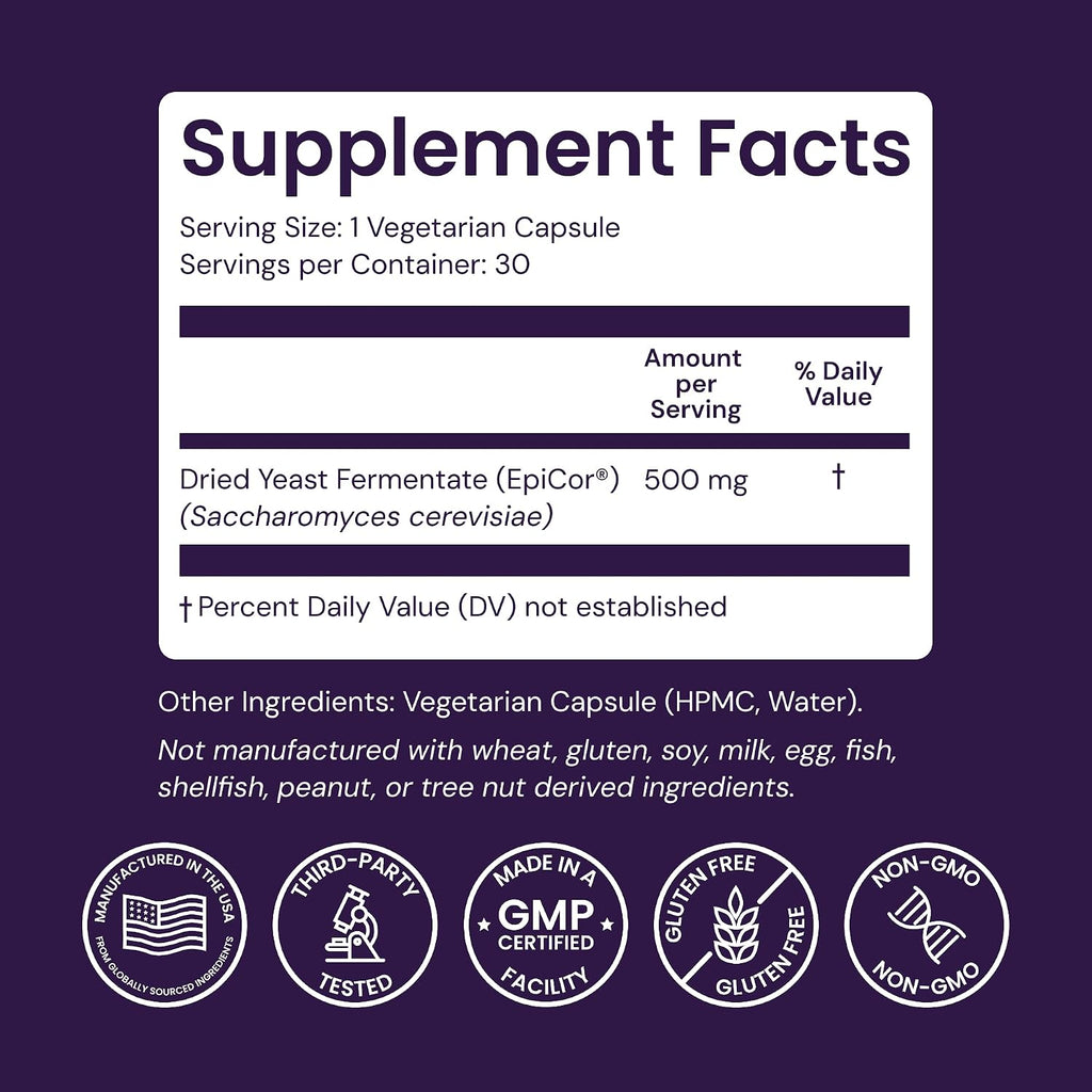Healthy Origins EpiCor 500 mg - 30 Cápsulas Veganas