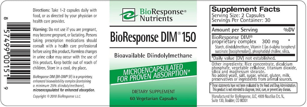 BioResponse DIM 150 - 150mg x 60 Cápsulas