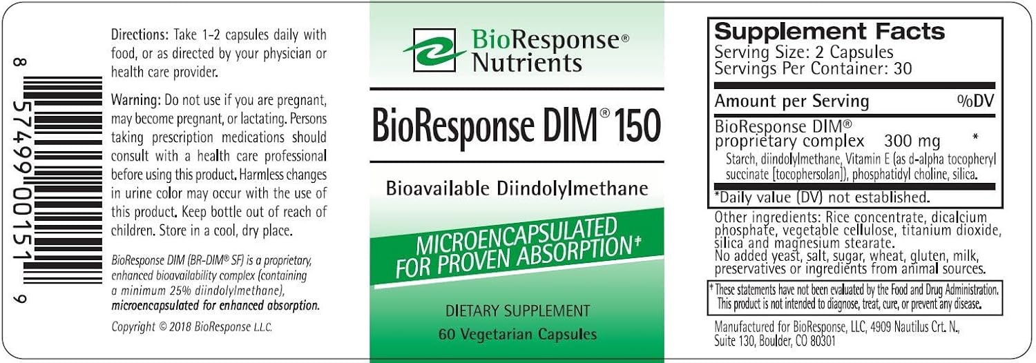 BioResponse DIM 150 - 150mg x 60 Cápsulas