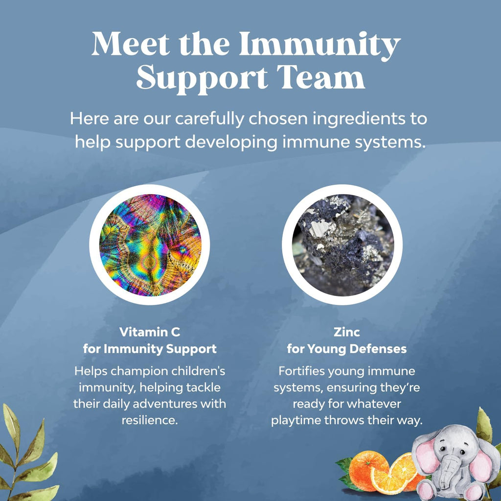 Gominolas de Refuerzo Inmunológico para Niños - Vitamina C, Zinc y Equinácea - Veganas sin Gluten