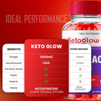 Keto Glow ACV Gummies, Gominolas Keto con Vinagre de Manzana - Fórmula Avanzada (3 Paquetes)